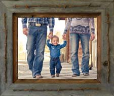 Texas Vaquero Rustic Wood Frame